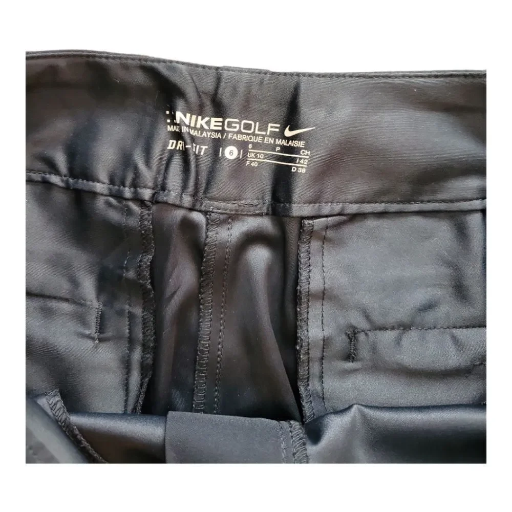 Nike Women’s Black Dri-Fit Golf Capri Pants Size 6 - Picture 4 of 5